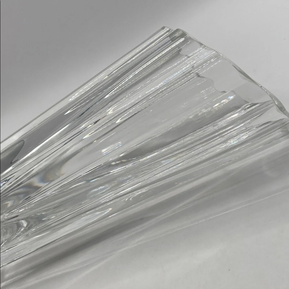 Vintage Lenox Crystal Vase Waterscape Bud Vase Clear